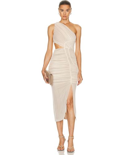 Jonathan Simkhai Seraiah Gathered Midi Dress - White