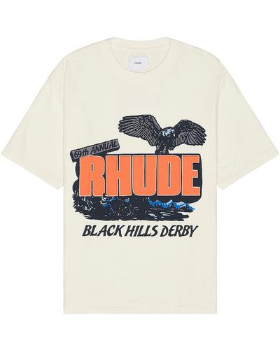 Rhude Black Hills Rally Tee - White