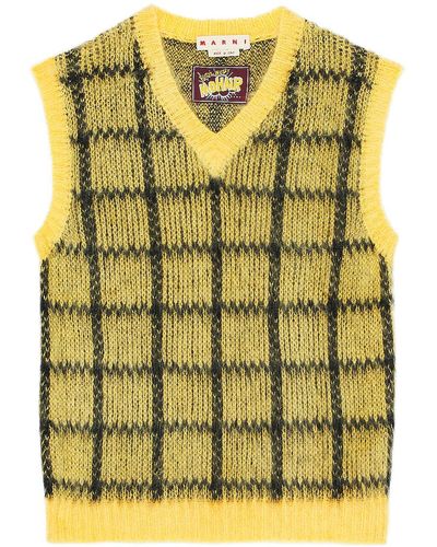 Marni V Neck Sweater - Yellow