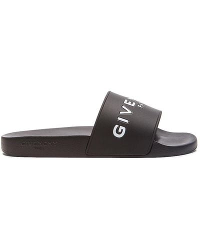 Givenchy Polyurethane Slide Sandals - Black