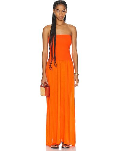 Eres Zephyr Ankara Dress - Orange