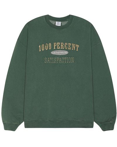 Vetements 1000 Percent Sweatshirt - Green