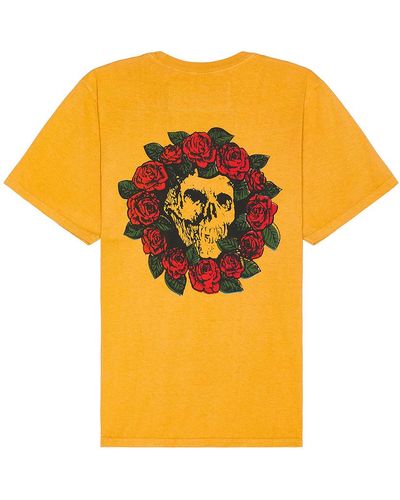 One Of These Days Wreath Of Roses Tee - Orange