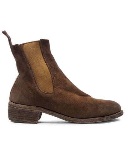 Guidi Stag Chelsea Boots - Brown