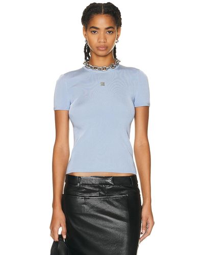 Givenchy Short Sleeve Top - Blue