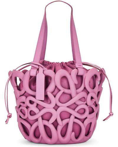 Loewe Anagram Inflated Basket Bag - Pink