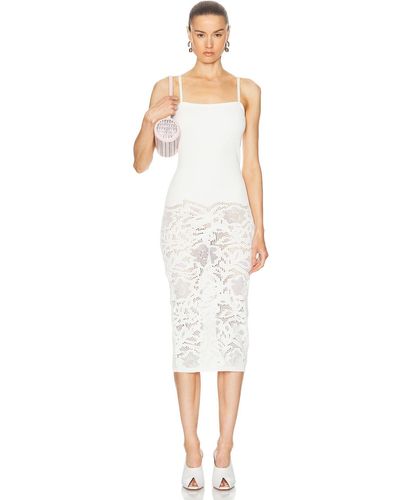 Alaïa Lace Maxi Dress - White
