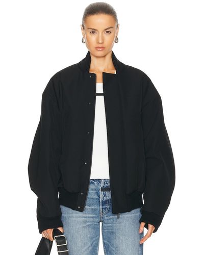 Fear Of God Wool Cotton Bomber - Black