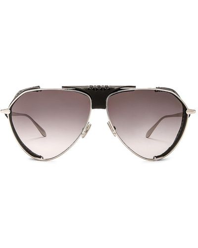 Alaïa Alaïa Spoiler Pilot Sunglasses - Metallic