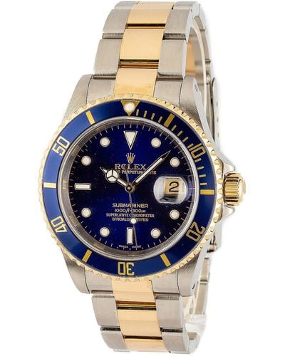 Bob's Watches X Fwrd Renew Rolex Submariner 16613 Blue Dial