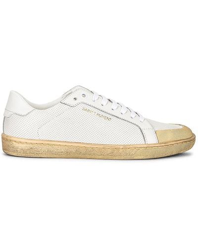 Saint Laurent Court Classic Low Top Sneakers - White