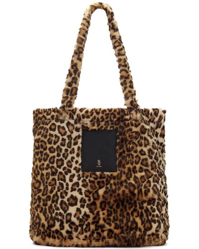 R13 Oversized Tote Bag - Brown