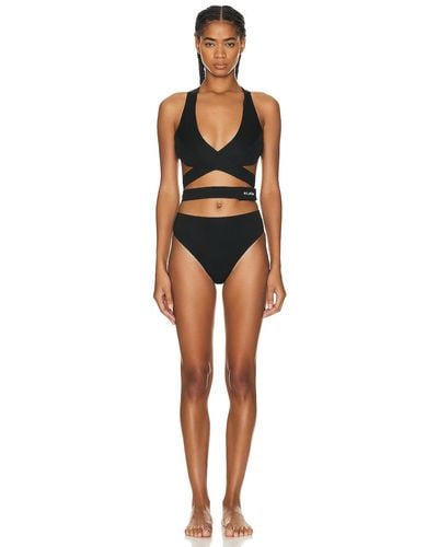 Alaïa Alaïa Criss Cross Bikini Set - Black