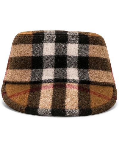 Burberry Check Jared Hat - Brown
