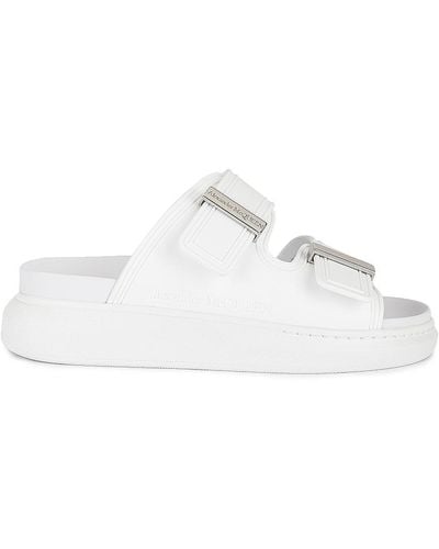 Alexander McQueen Buckle Sandals - White