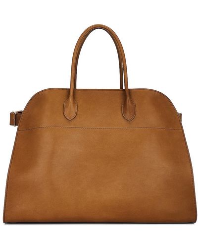 The Row Soft Margaux 17 Bag - Brown