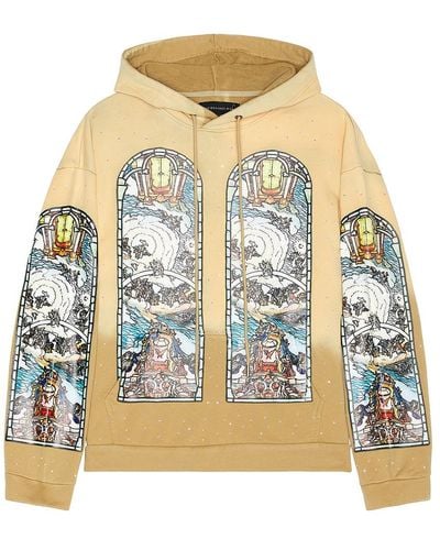 Who Decides War Chalice Embroidered Hoodie - Natural