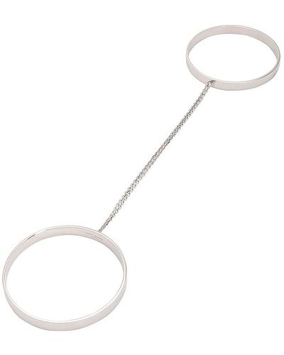 Saint Laurent Double Chain Bracelet - White