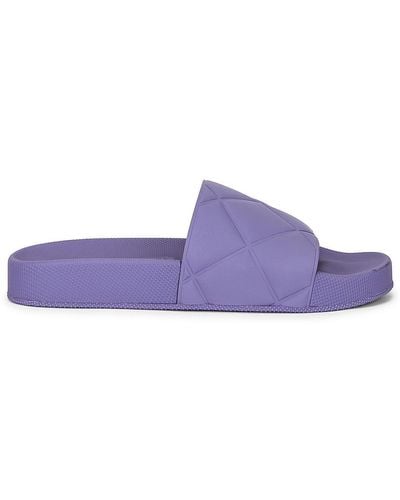 Bottega Veneta Rubber Slides - Purple