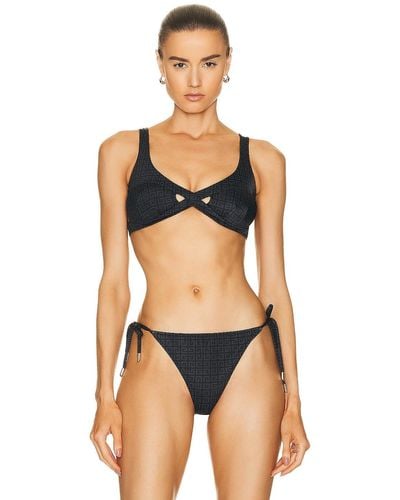 Givenchy Crossed Bikini Top - Black