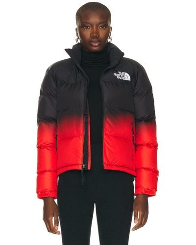 The North Face 96 Nuptse Dip Dye Jacket - Red
