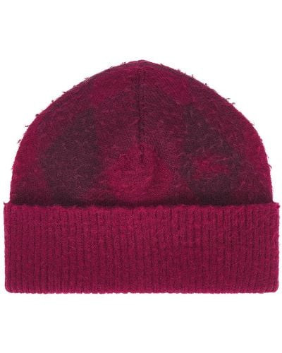 Burberry Knit Beanie - Red