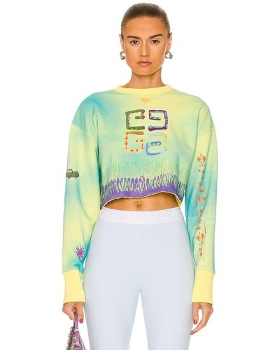 Givenchy Cropped Sweatshirt - Green
