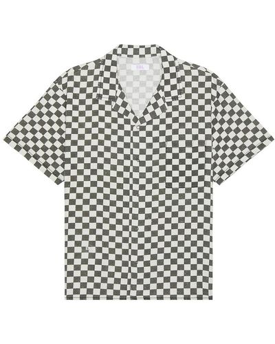 ERL Printed Hawaiian Shirt Woven - Gray