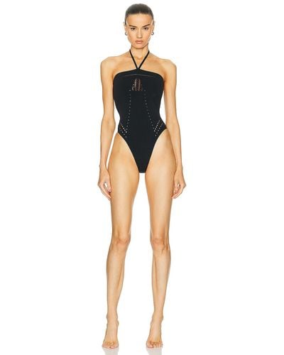 Wolford Halter One Piece Swimsuit - Black
