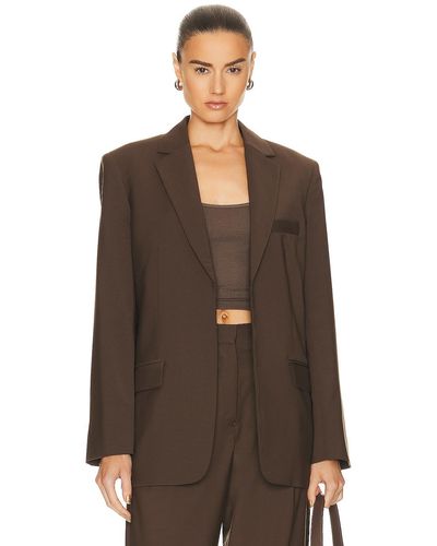 Matteau Relaxed Tailored Blazer - Brown