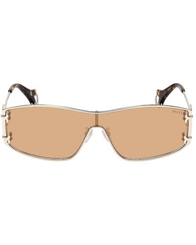 Emilio Pucci Shield Sunglasses - Natural
