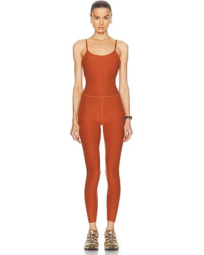 Beyond Yoga Spacedye Uplevel Midi Jumpsuit - Orange