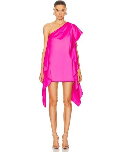 AKNVAS Cassia Draped Dress - Pink