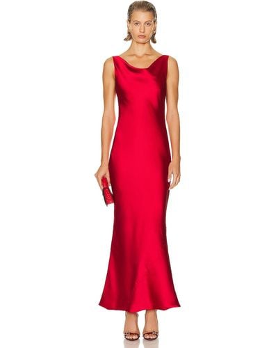 Norma Kamali Maria Gown - Red