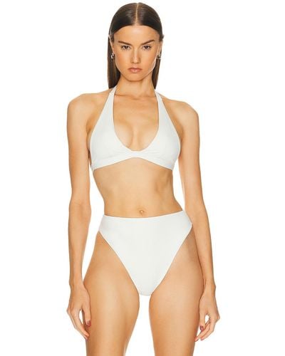 Haight X Tina Kunakey Adjustable Nadia Bikini Top - White