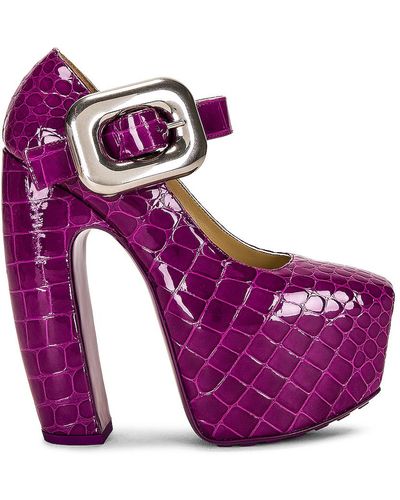 Bottega Veneta Mary Jane Heel - Purple