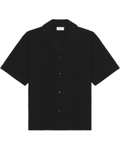 John Elliott Camp Shirt Solid - Black