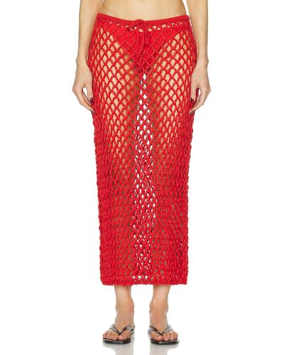Haight Knit Moana Skirt - Red