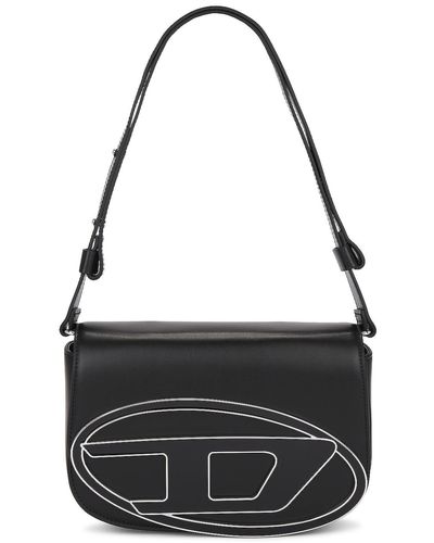DIESEL Clutch With Strap Handbag - Black
