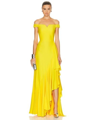 Alexander McQueen Evening Dress - Yellow