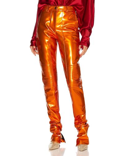 LAQUAN SMITH Moto Pant - Orange