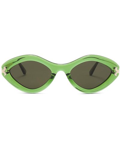 Emilio Pucci Oval Sunglasses - Green