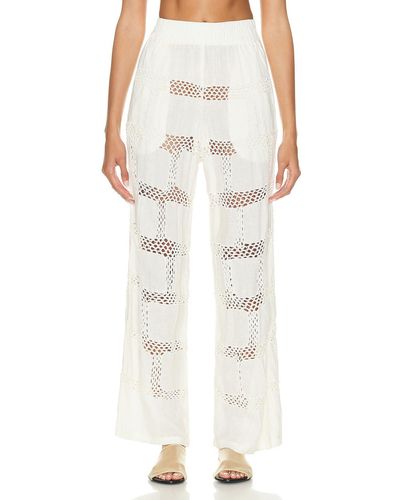 All That Remains Beatrice Patchwork Pants - Natural