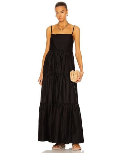 Matteau Tiered Low Back Sun Dress - Black