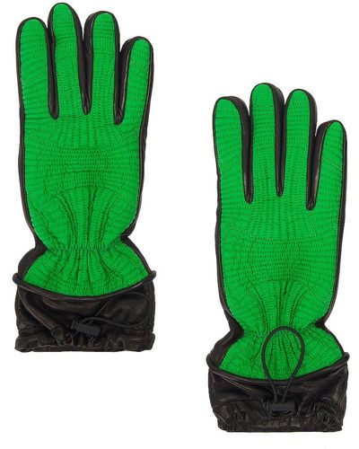 Bottega Veneta Ntreccio Gloves - Green