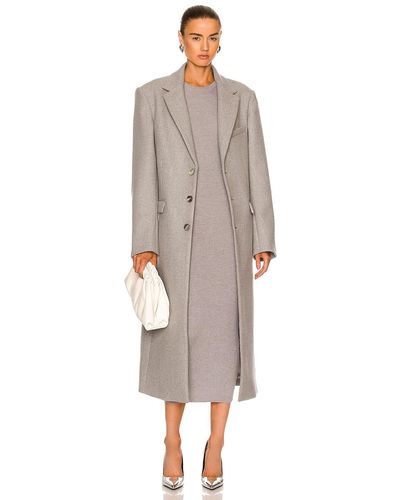 Wardrobe NYC Single Breasted Coat - Gray