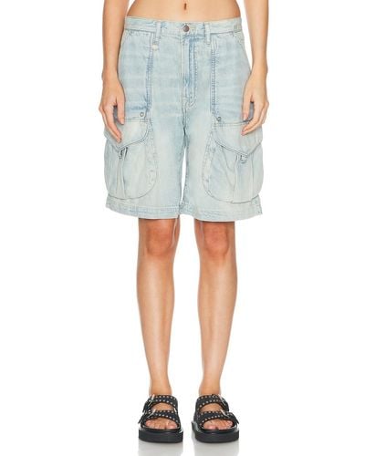 R13 Multipocket Relaxed Short - Blue