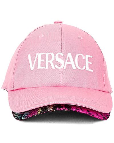 Versace Logo Baseball Hat - Pink