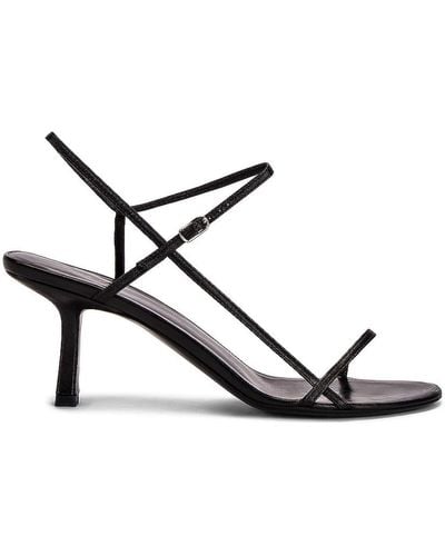 The Row Bare Heeled Sandals - Black