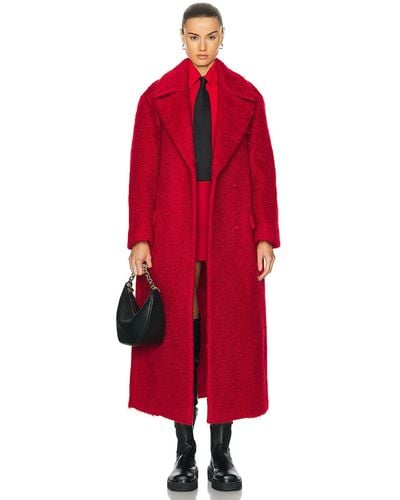 Valentino Mohair Coat - Red